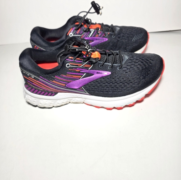 Brooks Adrenaline GTS 19 Running Shoes Womens 7D Black Athletic Trainers - Picture 6 of 12